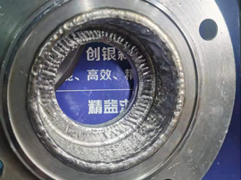 不銹鋼法蘭內孔磨損堆焊